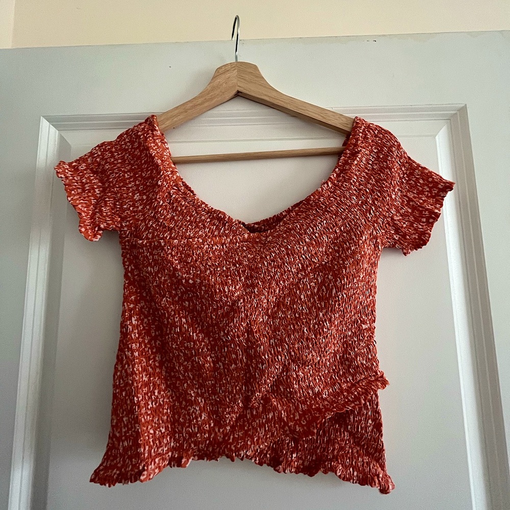 BB Dakota Smocked Crop Top